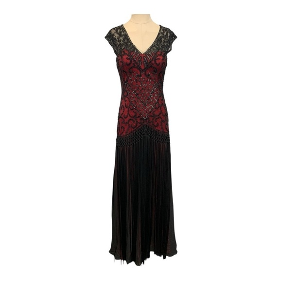 Sue Wong Renaissance Beaded Sleeveless Maxi Dress Size 2 - Picture 1 of 11